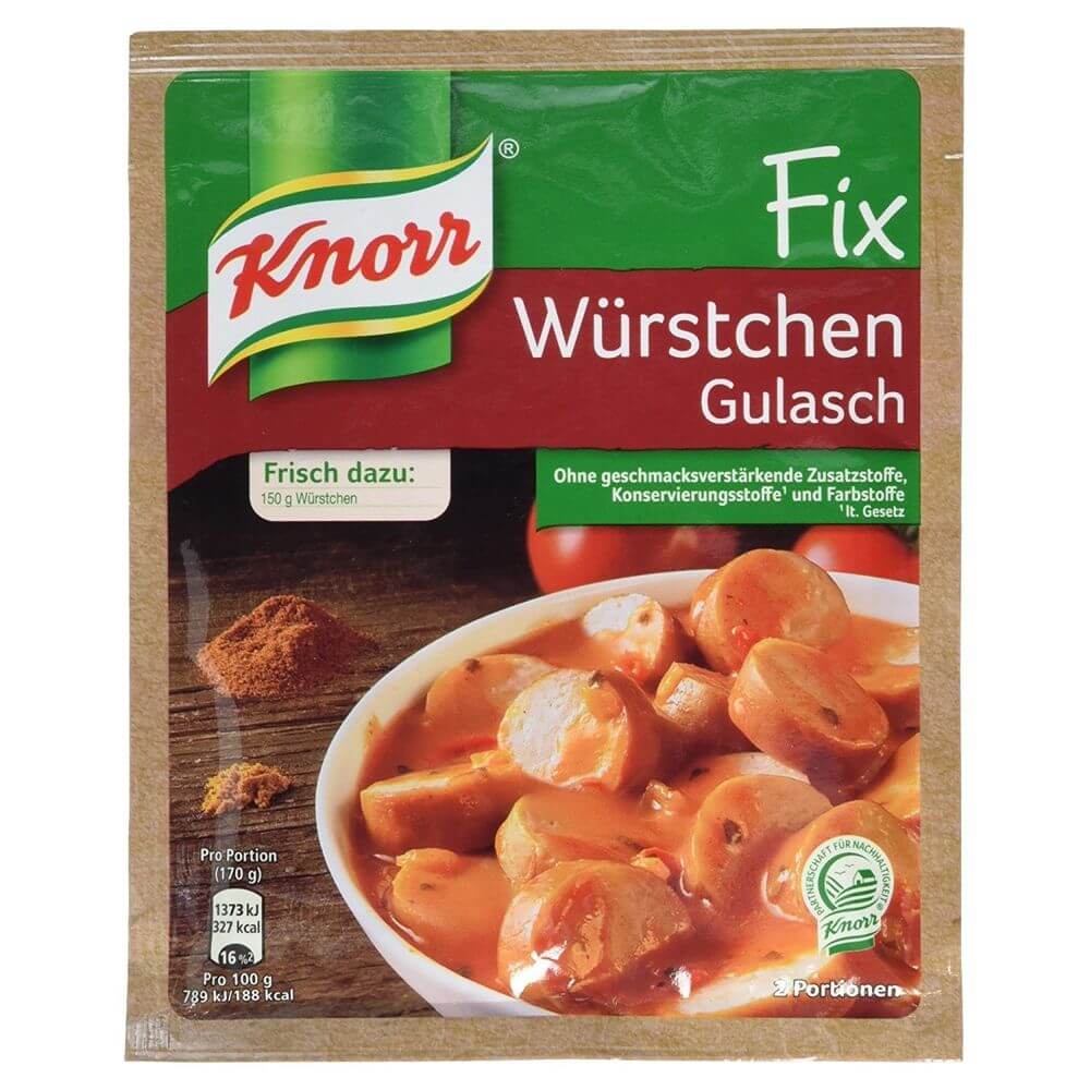 Knorr Fix Sausage Gulasch Hut African 44g Mix –
