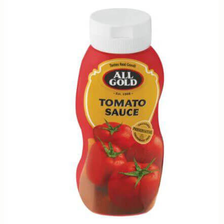 BEST BY DECEMBER 2024: All Gold Tomato Sauce Squeeze Bottle (Kosher) 500ml