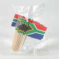 African Hut Toothpick Flags South Africa (Pack of 25) 10g