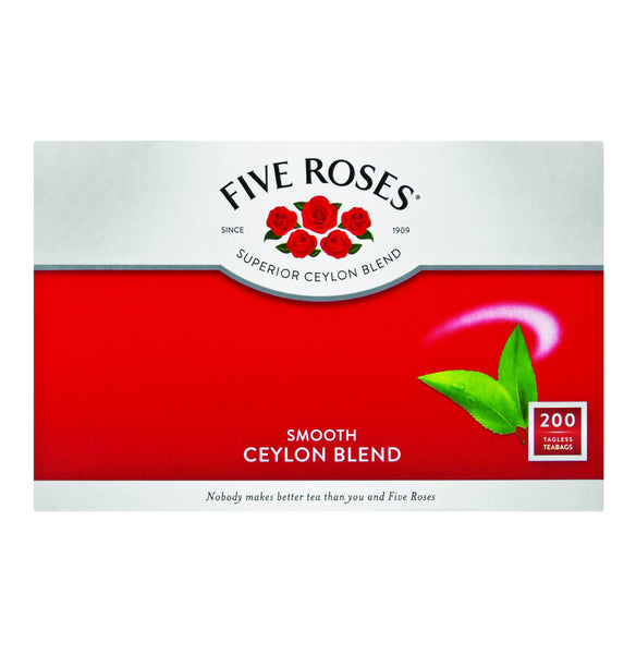 Five Roses Tagless Tea Bags (Pack of 200 Bags) 500g – African Hut