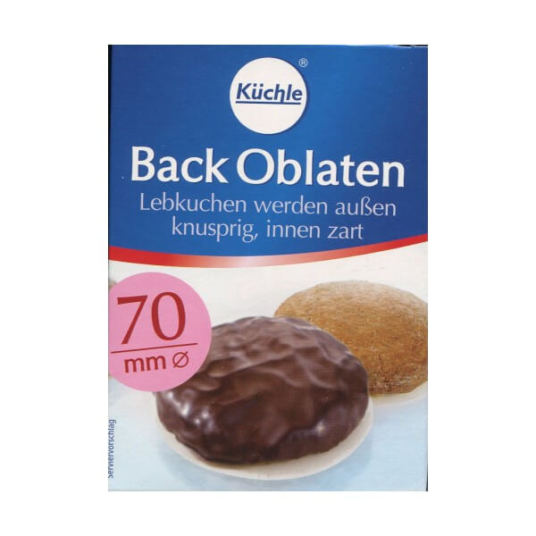 Kuechle Back Oblaten Round Baking Wafers (70mm) 71g