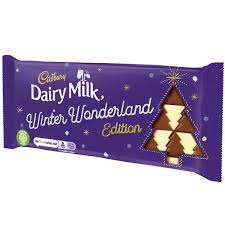 Cadbury Dairy Milk Winter Wonderland Milk and White Chocolate Block 100g