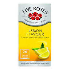 Five Roses Tea Lemon Tea Bags (Pack Of 20 Bags) 50g