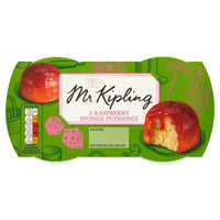 BEST BY MAY 2024: Mr Kipling Sponge Pudding - Raspberry (Pack of 2 Puddings) 190g