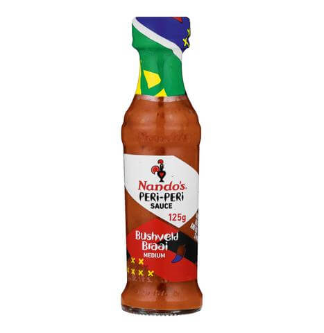 Nandos Peri Peri Sauce - Bushveld Braai Small Bottle (Kosher) 125g