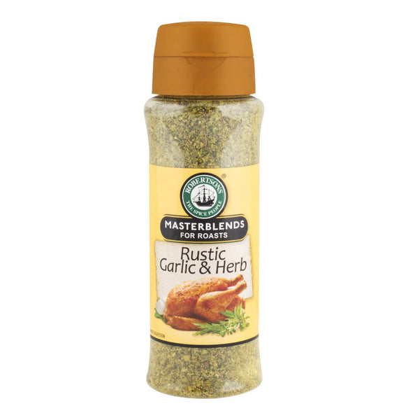 BEST BY SEPTEMBER 2024: Robertsons Spice Masterblend for Roasts Rustic Garlic and Herb 200g