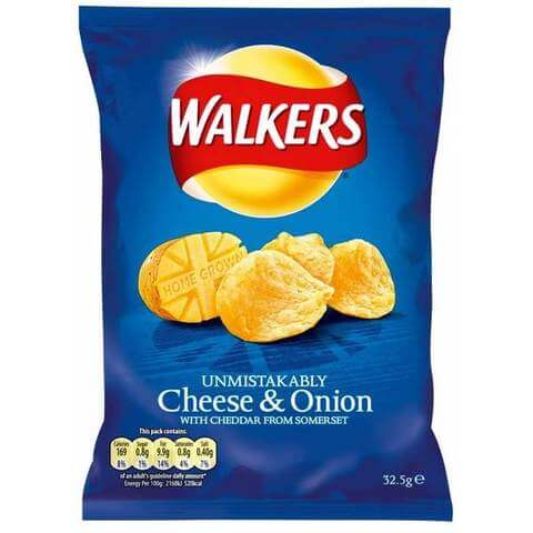 Walkers Crisps Cheese and Onion 32.5g