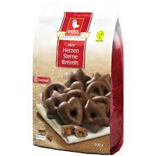 Weiss Mini Hearts Stars And Pretzels With Dark Chocolate 400g