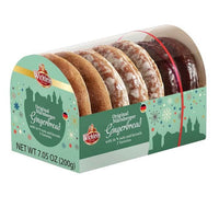 Wicklein Original Neurnberger Assorted Soft Gingerbread with Oblaten 14 percent Nuts 3 Varieties 200g