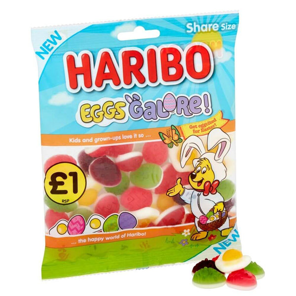 Haribo Easter Eggs Galore Gummies Bag 140g