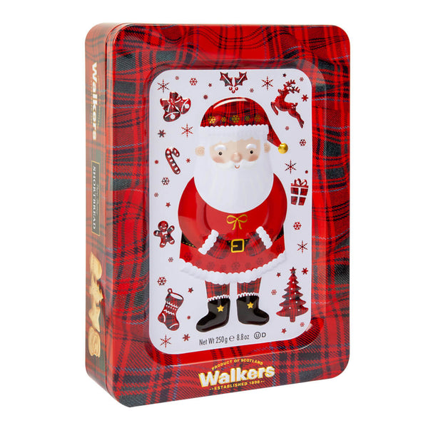 Walkers Shortbread Santa Tin 250g