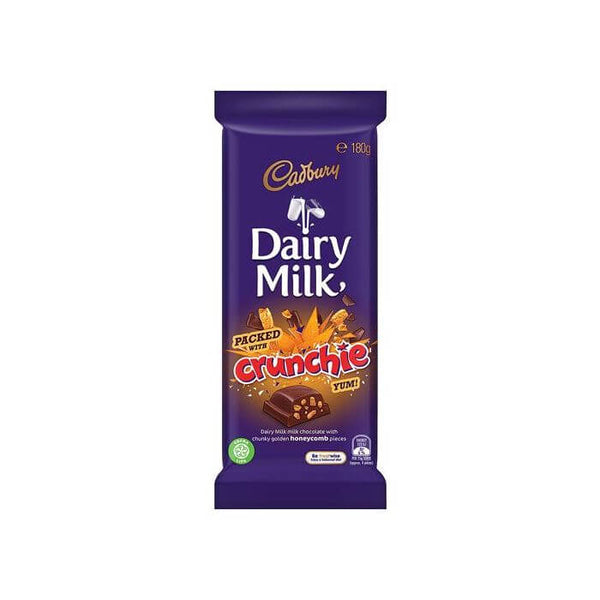 Cadbury Dairy Milk Crunchie Bits (Australia) (HEAT SENSITIVE ITEM - PLEASE ADD A THERMAL BOX TO YOUR ORDER TO PROTECT YOUR ITEMS 180g