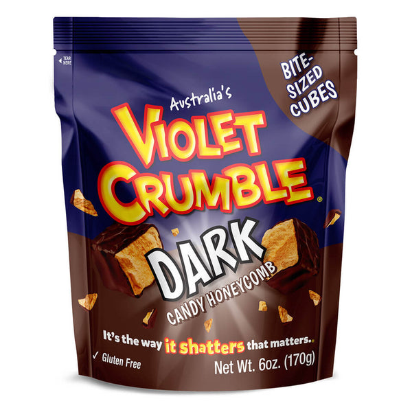 Nestle Violet Crumble Dark Chocolate Honeycomb Bar Covered in Dark Chocolate 170g