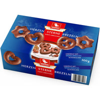 Weiss Mini Hearts Stars Pretzel Milk Chocolate  400g