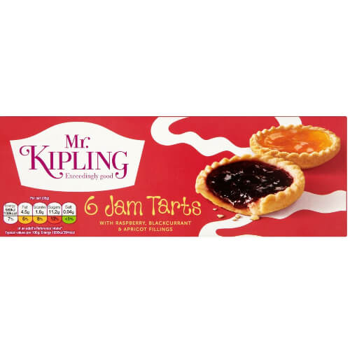 Mr Kipling Jam Tarts (Pack of 6) 214g