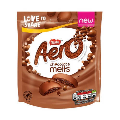 Nestle Aero Milk Chocolate Melts Pouch 80g