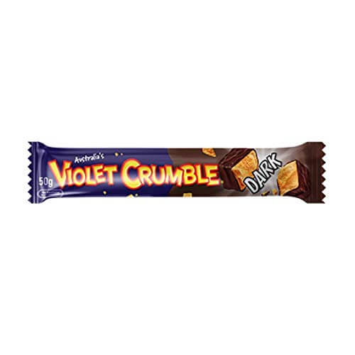 Nestle Violet Crumble Dark Bar, Delicious Crumbly Honeycomb Bar 50g