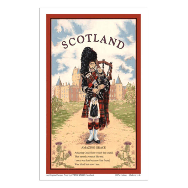 Samuel Lamont Amazing Grace Scottish Piper Tea Towel 70g