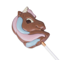 Belfine Unicorn Lollipop Solid Chocolate 25g