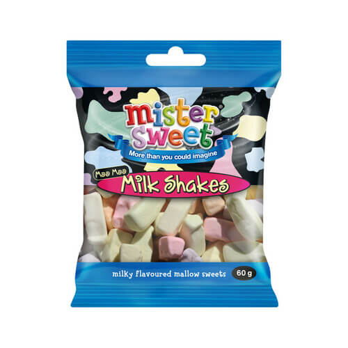 Mister Sweet Prepacks Moo Moo Milkshakes 125g