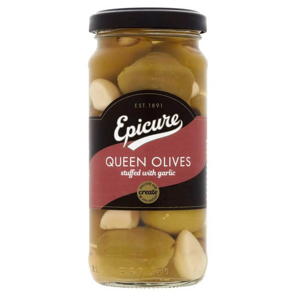 Epicure Queen Olives Stuffed with Garlic 235g