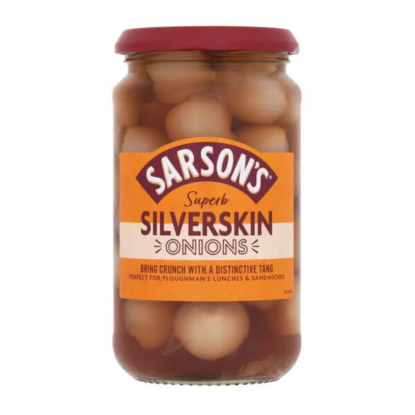 Sarsons Medium and Tangy Silverskin Onions 460g