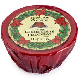 Thursday Cottage Handmade Christmas Pudding Cello Wrapped 112g