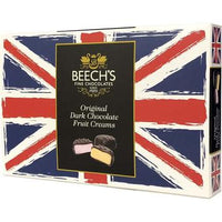 Beechs Chocolates Dark Chocolate Fruit Creams Union Jack Box 150g