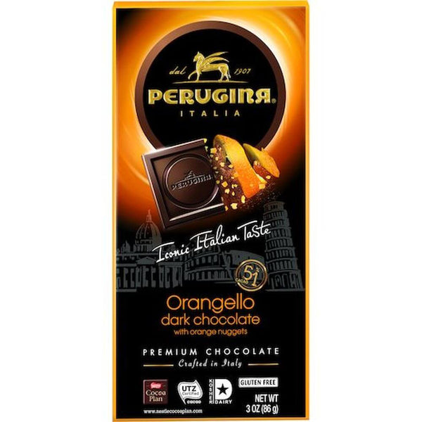 Perugina Dark Chocolate Orangello Bar 51% Cocoa 85g