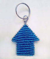 African Hut African Beaded House Keyring Colors Varies 35g