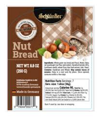 Schluender Soft Nut Bread with Hazelnuts Sunflower Seeds Single Pack 250g